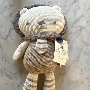 NWT Living Textiles Knitted Toy Doll Plush Bear